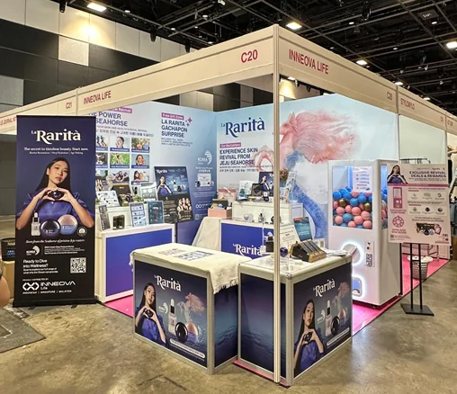 INNEOVA Life’s first exhibition showcase at Ladies First Expo: La Rarita Revives Confidence and Beauty from the Depths of the Ocean